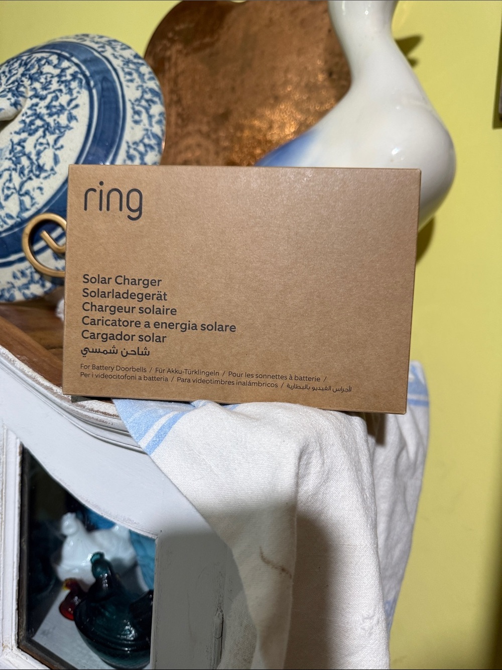 Ring Solar Charger - Tan Box